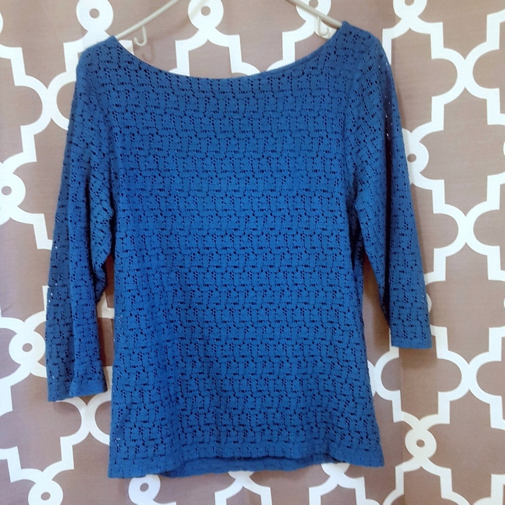 Banana Republic size 10 side zip boat neck blouse